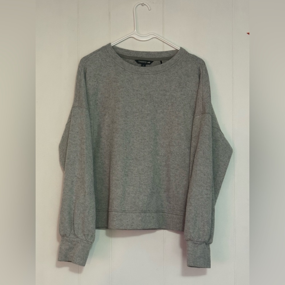 Toad&Co Light Gray Knit Sweater
